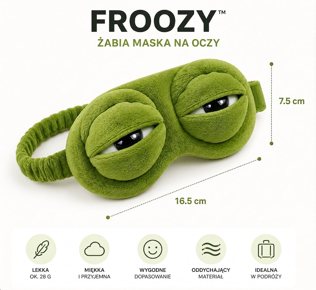 FROOZY™ – MASKA NA OCZY ŻABA